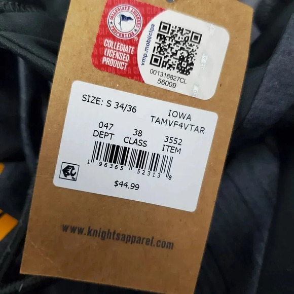 NEW Men's RIVALRY‎ THREADS Iowa Hawkeyes Hoodie Sweatshirt SZ S Small 34/36 NWT - Picture 6 of 11